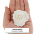 8 Count Global Sugar Art Aussie Rose White Sugar Cake Flower Large, by Chef Alan Tetreault