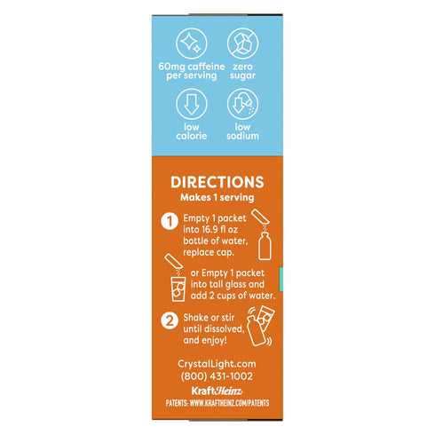 (10 (10 (12 6 Pack) Crystal Light Drink Mix Peach Mango with Caffeine CT), Peach Iced Tea On-The-Go CT) & Lemon Iced