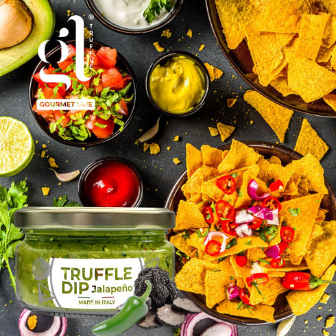 6.7 oz GL Truffle GOURMET LINE Jalapeno Truffle Dip, Gourmet Flavor Fusion, - Spicy Gourmet Dip for Chips, Tacos