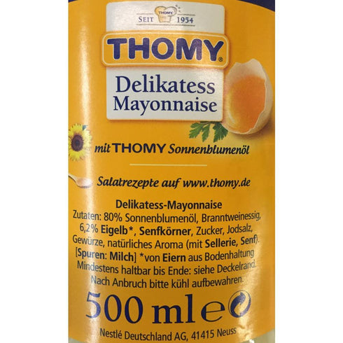 Thomy 500ml Delikatess Mayonnaise