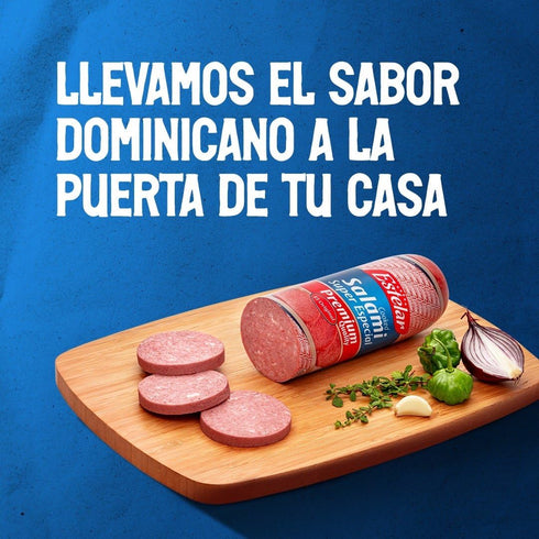 2 Pack (2 lb Salami Super Especial Estelar each) Authentic Dominican Salami