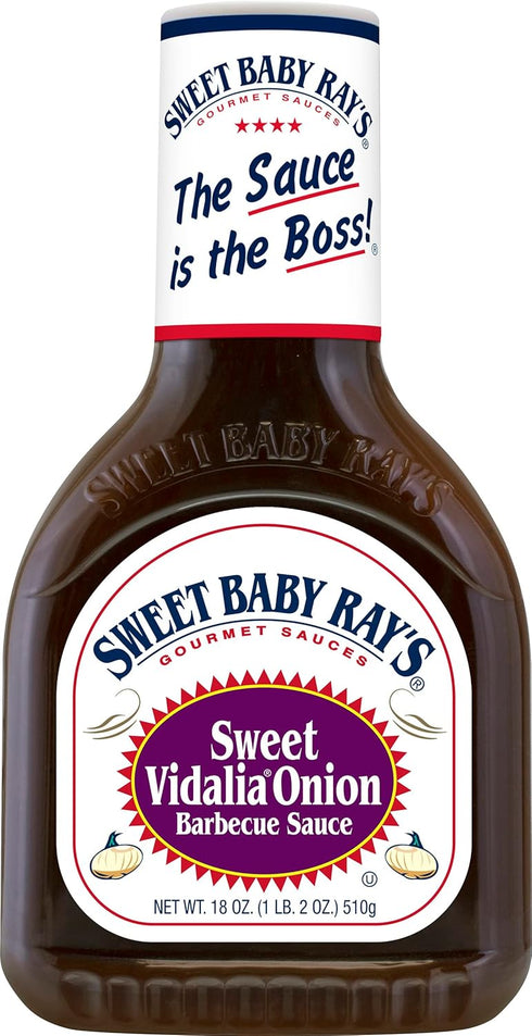 Sweet Baby Rays Sauce,18 OZ (Pack 4) Vidalia Barbecue