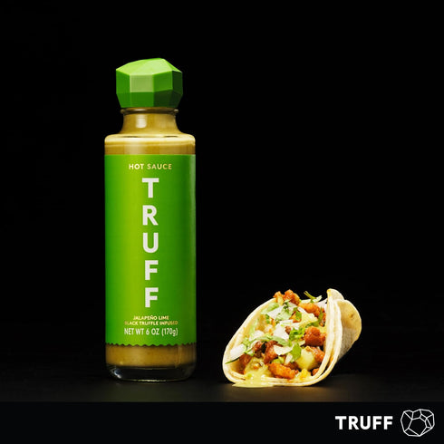 TRUFF Gourmet Jalapeño Lime Hot Sauce, 6 oz with Black Winter Truffles & Green Jalapeño Peppers