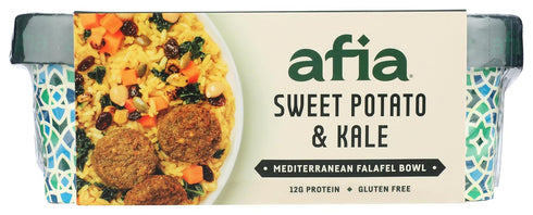 Frozen 10 Afia, Bowl Mediterranean Falafel Sweet Potato Kale, Ounce