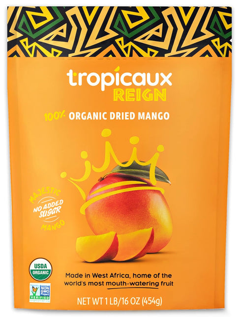 Organic Dried Mango Slices, No Sugar Added, 16oz - All-Natural, Non-GMO, Mouth-Watering