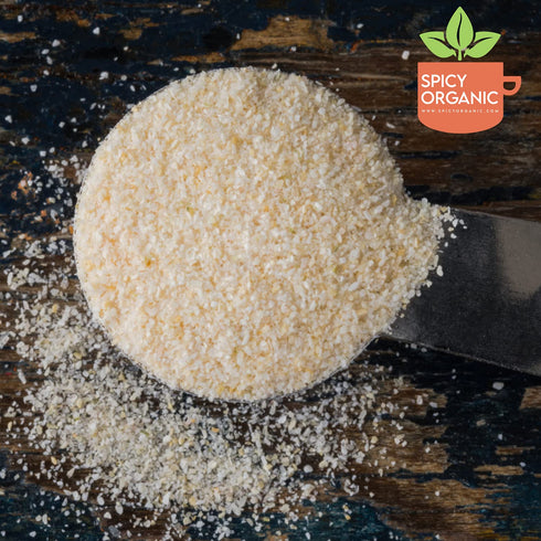 16 Oz. SPICY ORGANIC Onion Granules - Pure USDA Organic - Non-GMO Culinary Granulated Onion- Perfect for Use in Sauces