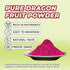 8Oz 100% DARLAC FARMS Freeze Dried Red Dragon Fruit Powder Real Pitaya Powder, No Sugar Added, Vegan & Gluten-Free