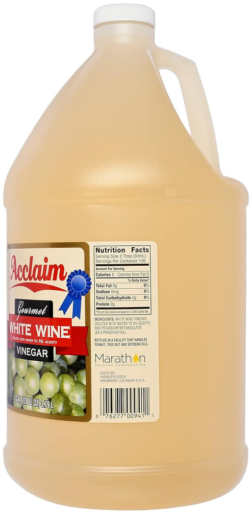Acclaim 128 (1 5% Gourmet White Wine Vinegar, Ounces Gallon) - Acidity