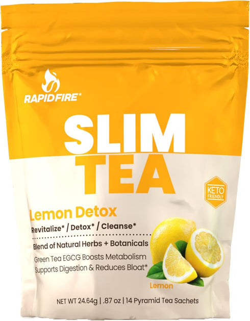 Slim Tea 14 Day Herbal Teatox, Natural Herbs and Botanicals Blend, Supports Healthy Weight Management