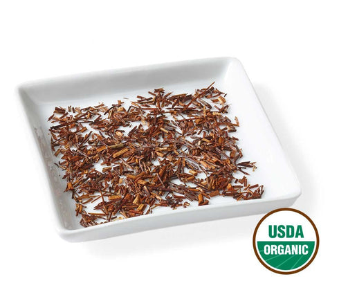 (30 Golden Moon Tea Rooibos Tea - Organic Herbal Tea - Caffeine-Free - Loose, Non-GMO - Travel Tin Servings)