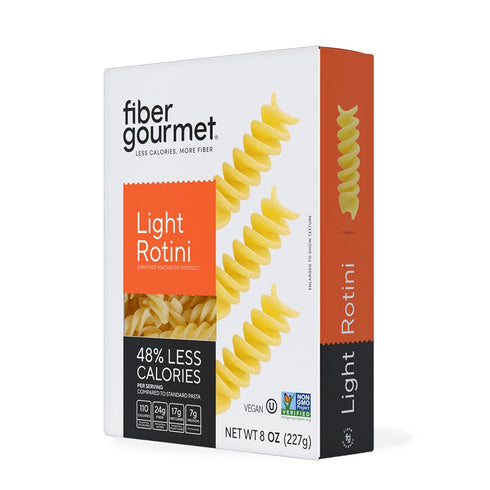 Fiber Gourmet Light Rotini Keto Pasta - Low Net Carb Pasta with