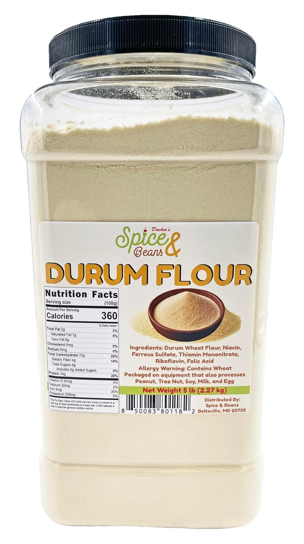 Durum Flour | Premium Durum Wheat Flour for Homemade Pasta, Bread &