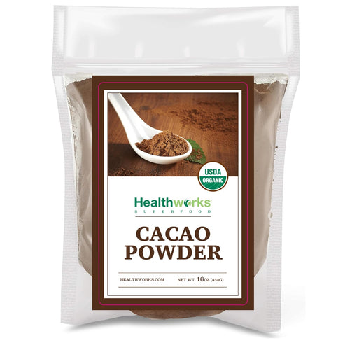 Healthworks Superfoods Organic Cacao Powder - 16 Oz / 1 Lb -