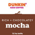 Dunkin' Donuts 13.7 oz, 12 Pack Dunkin' Mocha Iced Coffee Bottle, fl