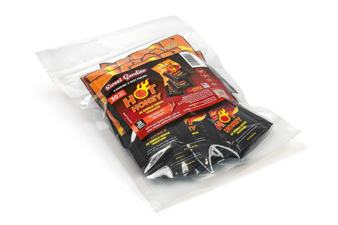 9g 30u Packet Sweet Gordito Spicy Hot Honey Sachet, ziplog of Pure Natural Honey Infused with Chili | Single-Serve Hot