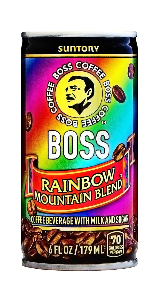 BOSS Coffee by Suntory Rainbow Mountain Blend Japanese Flash Brew Coffee, 6oz