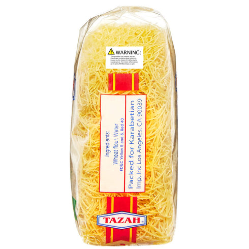 15.87oz (450g) Tazah Vermicelli Noodles - Delicious, Nutritious, Quick-Cooking, Versatile Pasta - Ideal for Soups