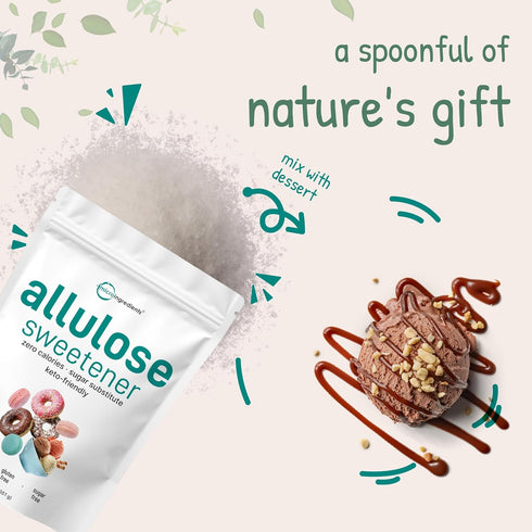 3 (48 Allulose Sweetener, Pounds Ounces), Zero Calorie, Plant Based Sugar Alternative, No After Taste, Best for Coffee