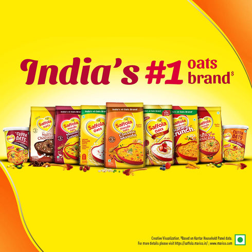 Saffola 500 (17.63 oz) Masala Oats Classic Masala, grams - Vegetarian