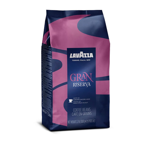 2.2LB Lavazza Gran Riserva Whole Bean Coffee Blend, Dark Espresso Roast, Bag Authentic Italian