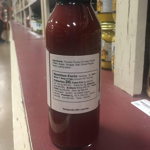 15 oz Habanero Ketchup by Woodside Kitchens - Spicy & Delicious