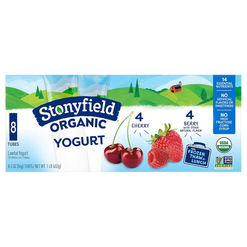 Stonyfield Organic Stonyfield STONYFIELD KID SQZ CHER 2OZ 8PK
