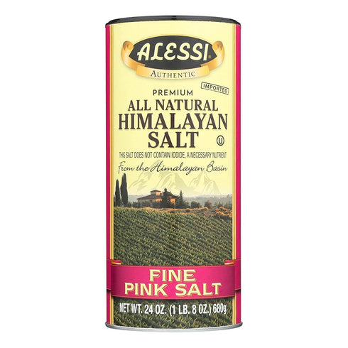 Alessi Himalayan Salt Pnk Fine, 24 Oz (Pack of 6)