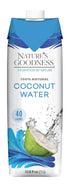 Nature's Goodness Coconut Water 33.82 fl oz - Pure Natural Electrolyte Drink