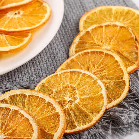 17.63oz/500g Mkostlich Dried Orange Slices Bulk, Dehydrated Orange Slice, Natural Dried Citrus Slices