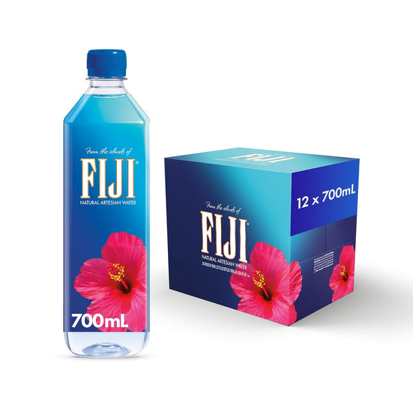 FIJI Natural Artesian Bottled Water 700mL / 23.7 Fl Ounce (Pack of