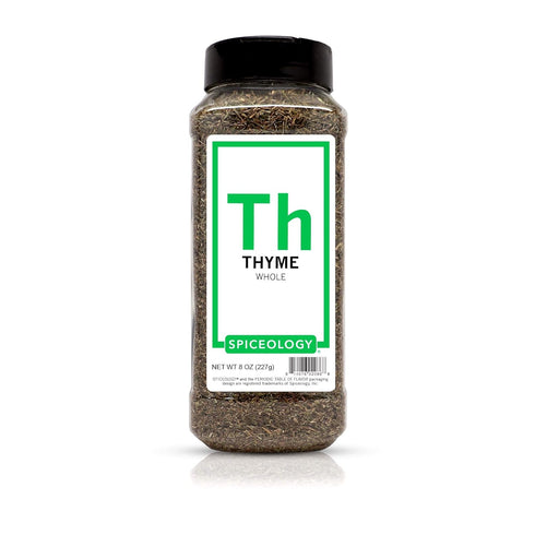Thyme Leaves - Spiceology Dried Whole Thyme leaves - 8 ounces