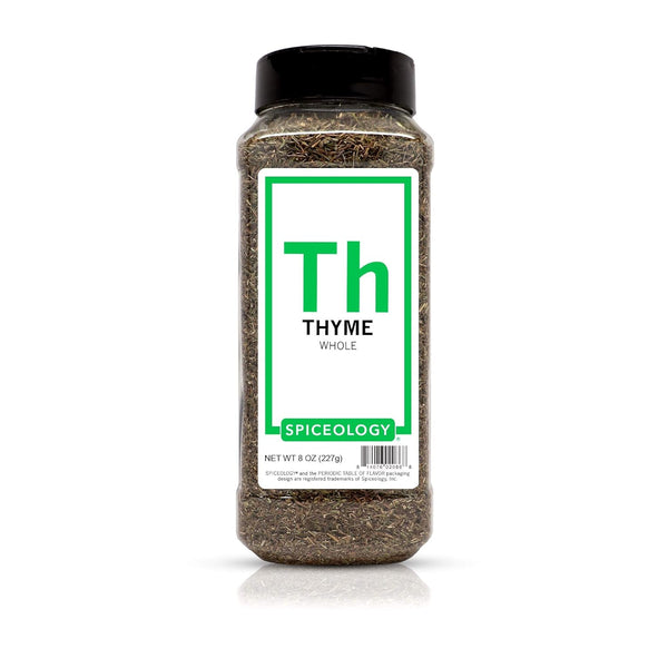 Thyme Leaves - Spiceology Dried Whole Thyme leaves - 8 ounces