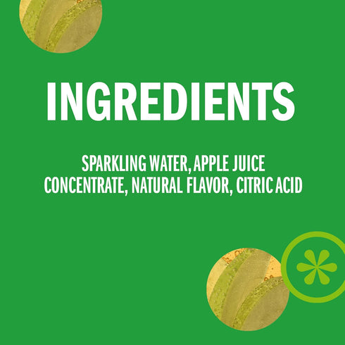 8.4 OZ, 24 IZZE Sparkling Water Juice Beverage Blend, Apple, No Sugar Added, FL Cans