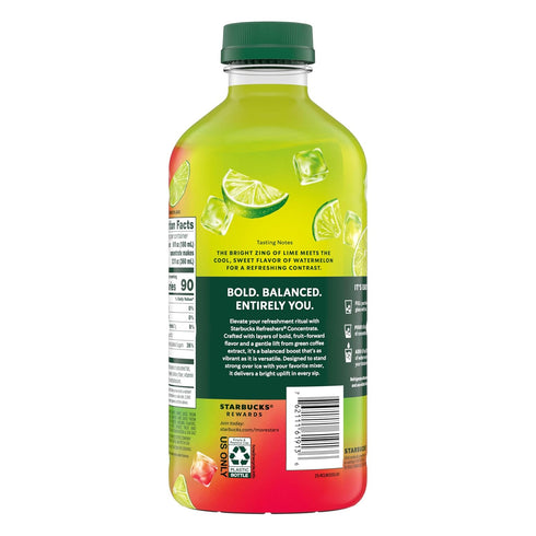 32 oz Starbucks Refreshers Concentrate Lime Watermelon, Refreshing Drink, Cold Drinks fl