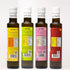 Pack 4 4X250ml of Extra Virgin Flavored Olive Oil - Garlic, Chili, Lemon & Basil Infused EVOO - Cold Pressed
