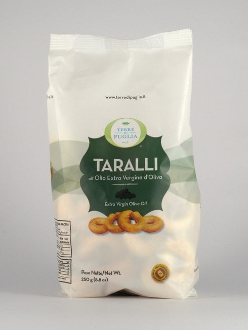Terre Di Puglia , Crackers Taralli Extra Virgin Olive Oil, 250 Gram