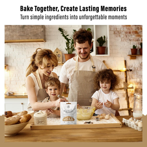 12g MY RUSTIC ROOTS All Natural & Organic San Francisco Sourdough Starter Culture - Beginner Friendly Sourdough Bread