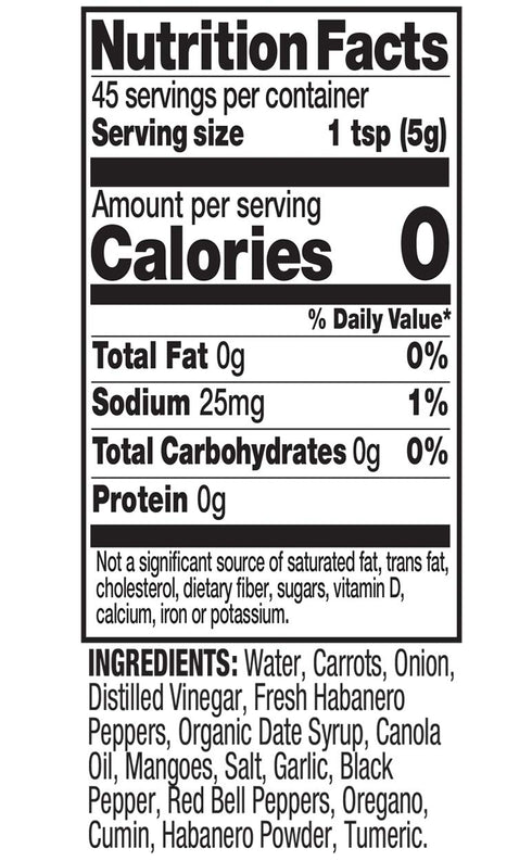 Tia Lupita Habanero Hot Sauce – 8oz Bottle – Made with Habanero Peppers, Flavorful Heat, Medium Spice, Sweet, All Natural, Non GMO, Gluten Free, Low Sodium