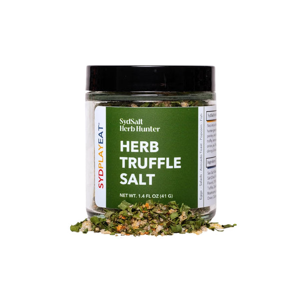Truffle Salt Blend with Garlic, Onion, Chives, Cilantro, Parsley, Sea Salt -