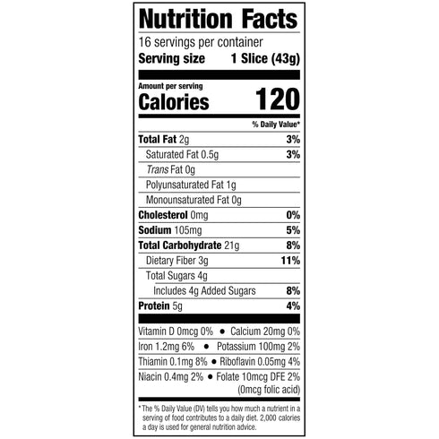 24 Oz Pepperidge Farm Whole Grain Honey Wheat Bread, Loaf