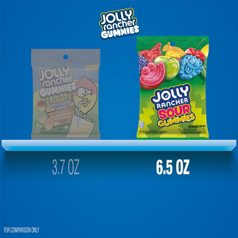Gummies 6.5 oz JOLLY RANCHER Sour Assorted Fruit Flavored Candy Bag