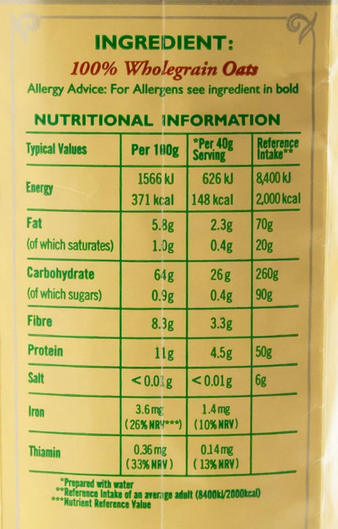 (1.1 Flahavans Irish Porridge Oats pound)