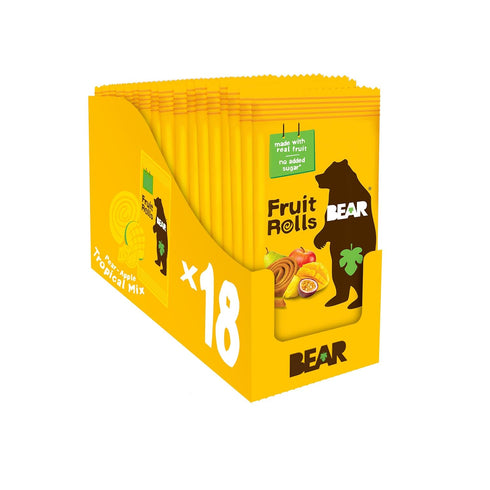 BEAR Real Fruit Snack Rolls - Gluten Free, Vegan, and Non-GMO -