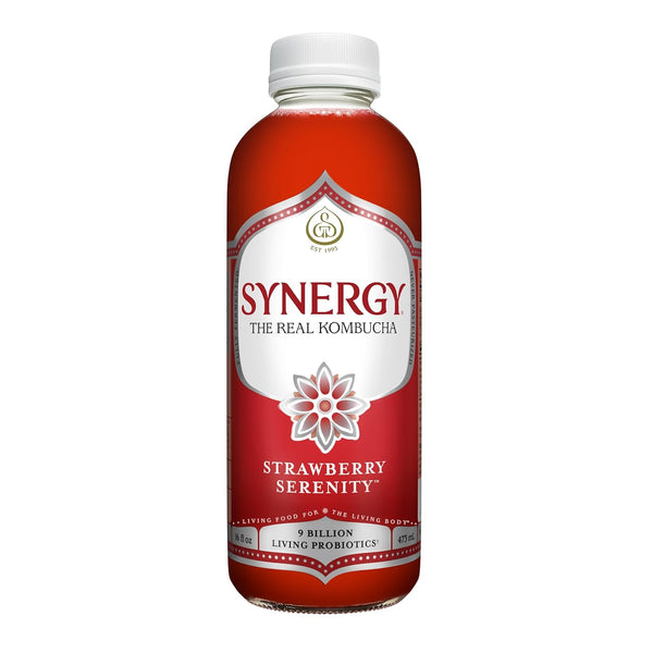 SYNERGY The Real Kombucha - Strawberry Serenity - 16 fl oz Bottle
