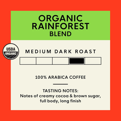 (80 Commercially San Francisco Bay K-Cup Coffee Pods, Organic Rainforest Blend ct), Medium-Dark Roast, Compostable USDA