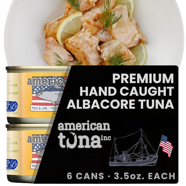 Genuine American Tuna - Premium Wild Pacific Albacore Tuna Fillets - with