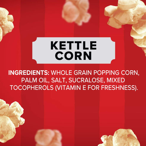 3g 3.3 oz., 6-Count Orville Redenbachers Microwave Popcorn, Kettle Corn, Fiber Per Serving