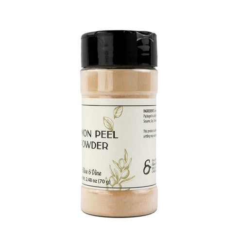 (2.48 Olive & Vine Lemon Peel Powder, Zesty Citrus, For Baking & Cooking, Rich Tradition, Authentic Taste, For Global