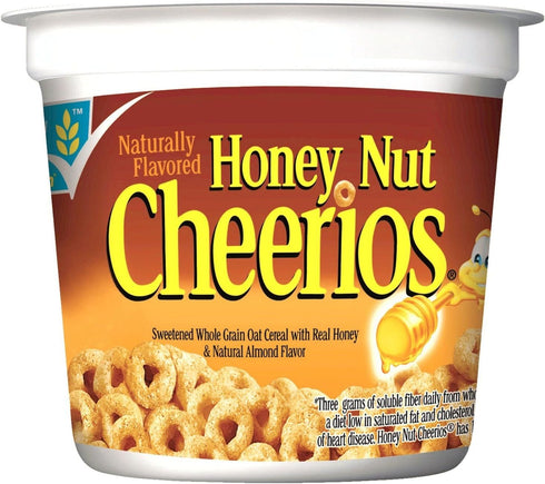 MegaDeal General Mills Honey Nut Cheerios Cereal in a Cup - 2 oz.