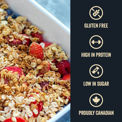 (11.3oz) Stoked Oats - Mountain Maple High Protein, Low Sugar Breakfast - Gluten Free, High Fiber, Non GMO Oatmeal